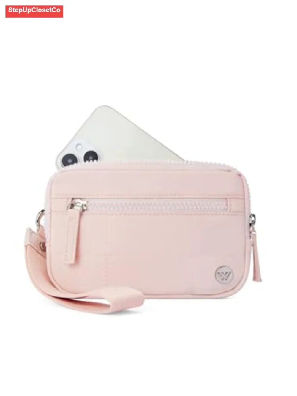 Wristlet Wallet RFID Blocking Quilted Nylon Phone Card Holder Purse